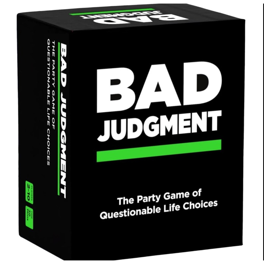 Bad Judgment The Party Game of Questionable Life Choices Adult Card Game